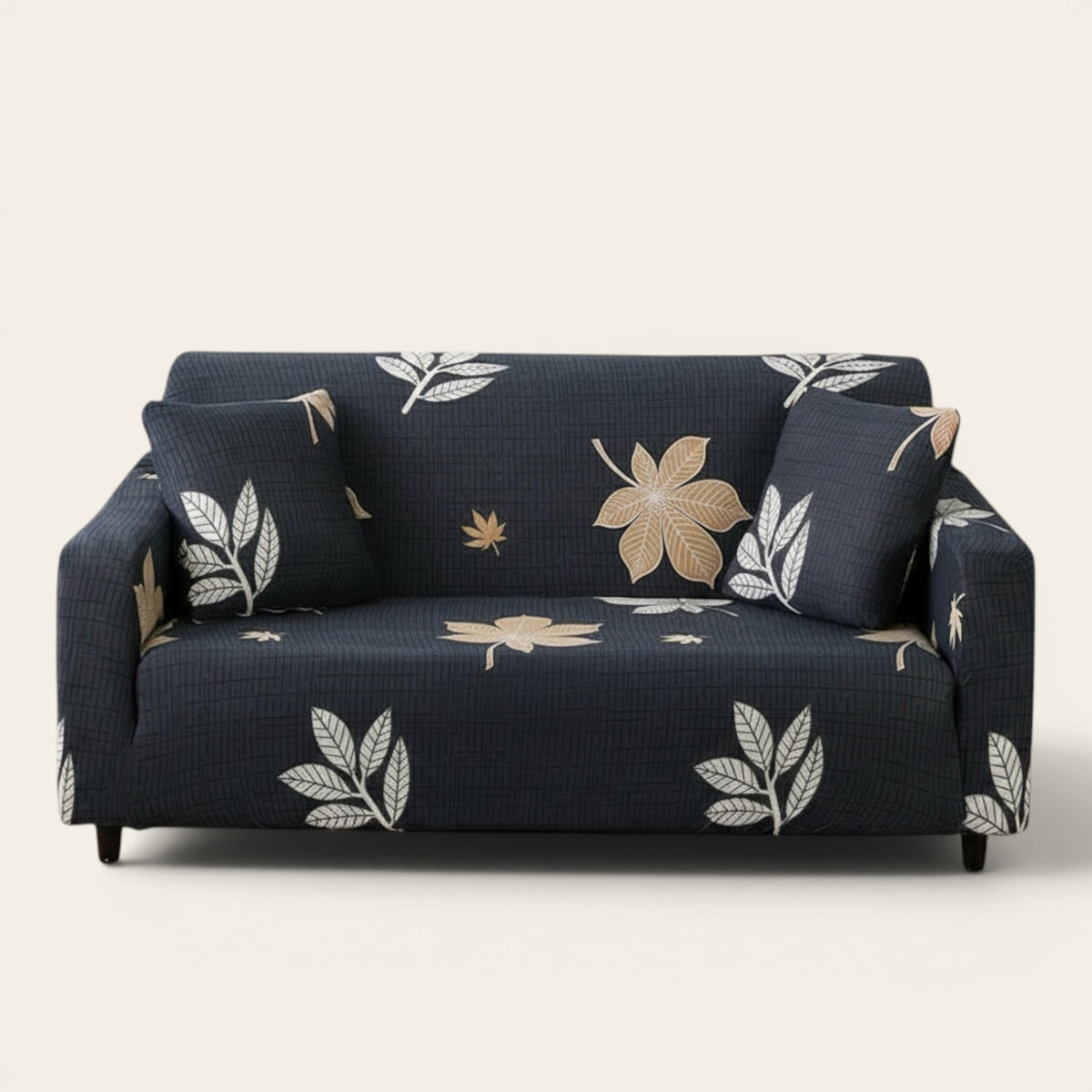 Sofa Cover – Botanical Floral – Midnight Navy