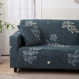 Sofa Cover – Botanical Leaves – Midnight Navy