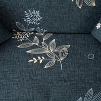Sofa Cover – Botanical Leaves – Midnight Navy