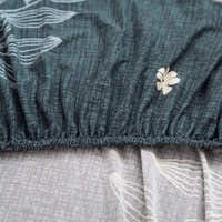 Sofa Cover – Botanical Leaves – Midnight Navy