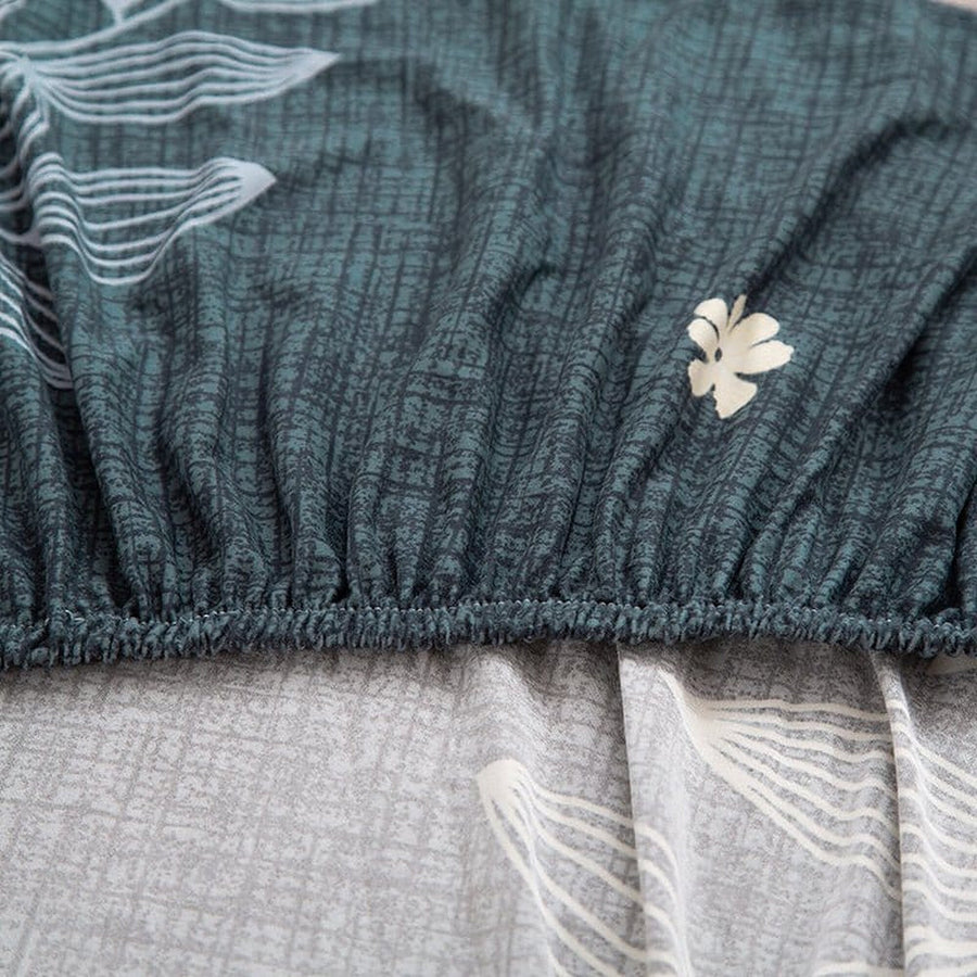 Sofa Cover – Botanical Leaves – Midnight Navy