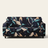 Sofa Cover – Botanical Print – Ink Black