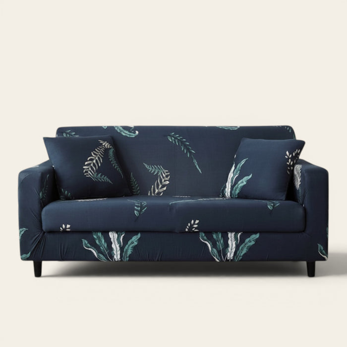 Sofa Cover – Botanical Spray – Midnight Navy