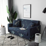 Sofa Cover – Botanical Spray – Midnight Navy