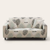 Sofa Cover – Breathe Leaves – Ivory Cream
