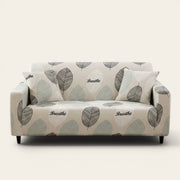 Sofa Cover – Breathe Leaves – Ivory Cream
