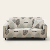 Sofa Cover – Breathe Leaves – Ivory Cream