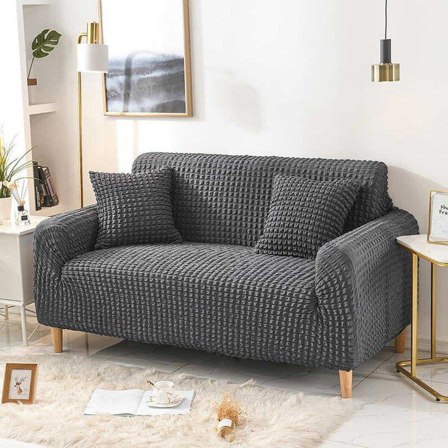 Sofa Cover – Bubble Knit – Charcoal