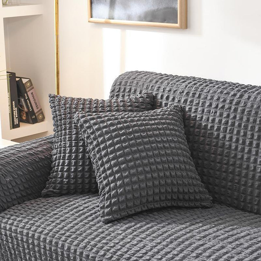 Sofa Cover – Bubble Knit – Charcoal