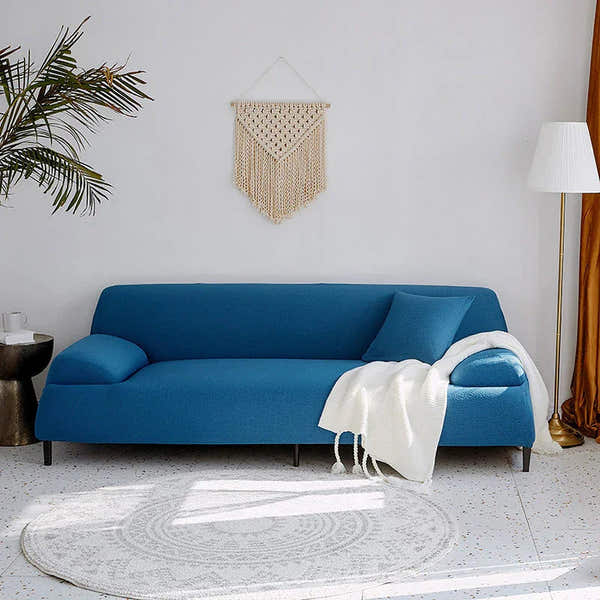 Sofa Cover – Smooth – Stormy Blue