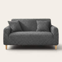 Sofa Cover – Bubble Knit – Charcoal