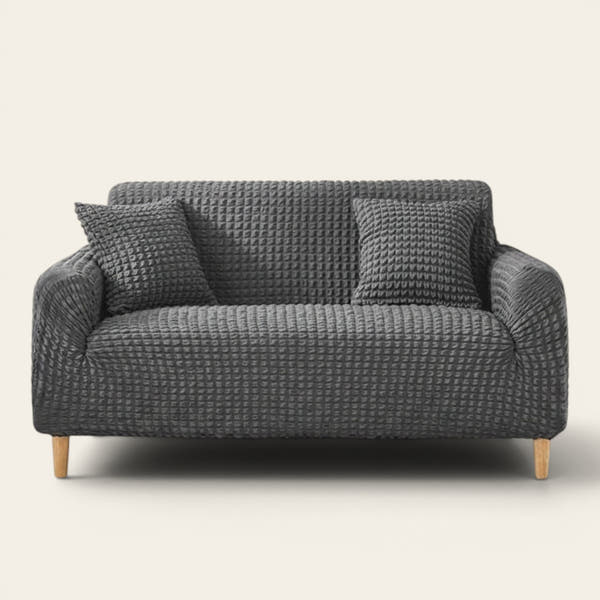 Sofa Cover – Bubble Knit – Charcoal