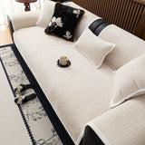 Non-Slip Sofa Cover – Chenille – Bouclé Sand