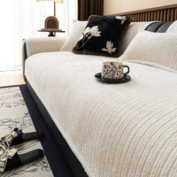 Non-Slip Sofa Cover – Chenille – Bouclé Sand