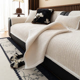 Non-Slip Sofa Cover – Chenille – Bouclé Sand