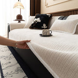 Non-Slip Sofa Cover – Chenille – Bouclé Sand