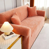 Sofa Cover – Chenille Bright – Terracotta