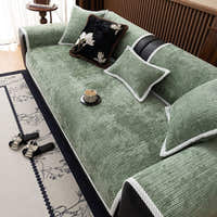 Non-Slip Sofa Cover – Chenille – Sage Mist