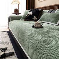Non-Slip Sofa Cover – Chenille – Sage Mist