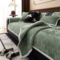 Non-Slip Sofa Cover – Chenille – Sage Mist
