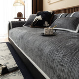 Non-Slip Sofa Cover – Chenille – Charcoal