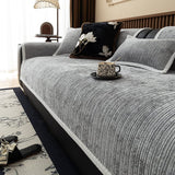 Non-Slip Sofa Cover – Chenille – Pearl Grey