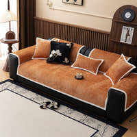 Non-Slip Sofa Cover – Chenille – Terracotta