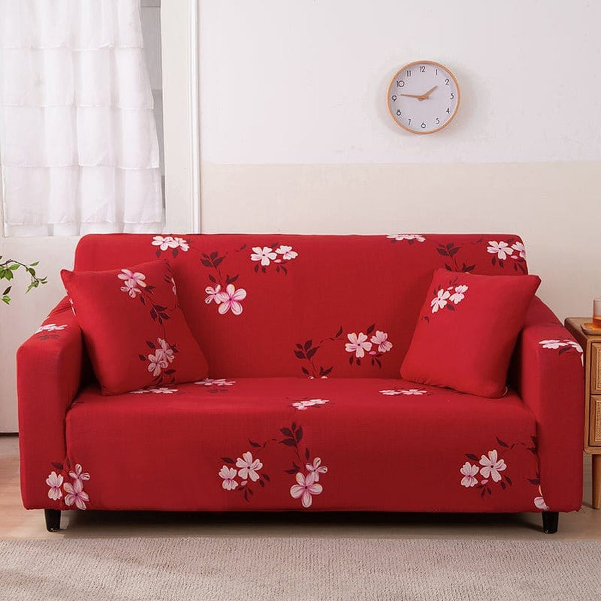 Sofa Cover – Cherry Blossom – Bordeaux