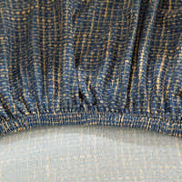 Sofa Cover – Cross Pattern Distressed – Stormy Blue
