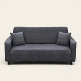 Sofa Cover – Cross Pattern – Charcoal