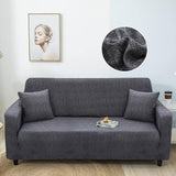 Sofa Cover – Cross Pattern – Charcoal