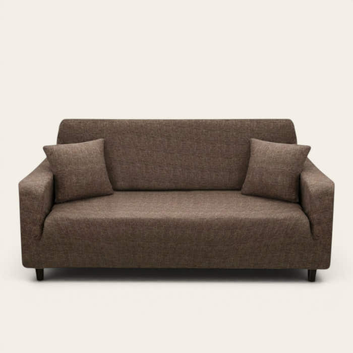 Sofa Cover – Cross Pattern – Espresso