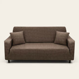 Sofa Cover – Cross Pattern – Espresso