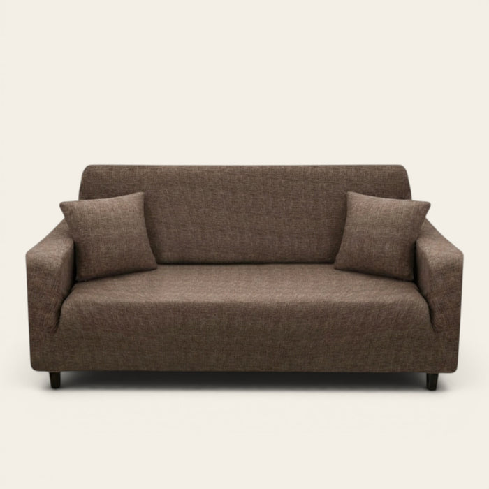 Sofa Cover – Cross Pattern – Espresso