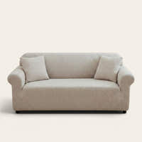 Sofa Cover – Cross Pattern – Ivory Cream