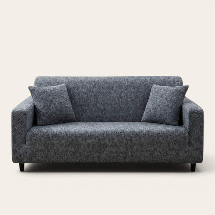 Sofa Cover – Cross Pattern – Pearl Grey