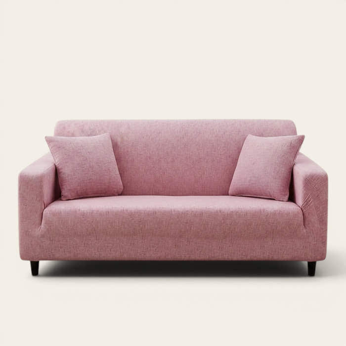 Sofa Cover – Cross Pattern – Soft Blush