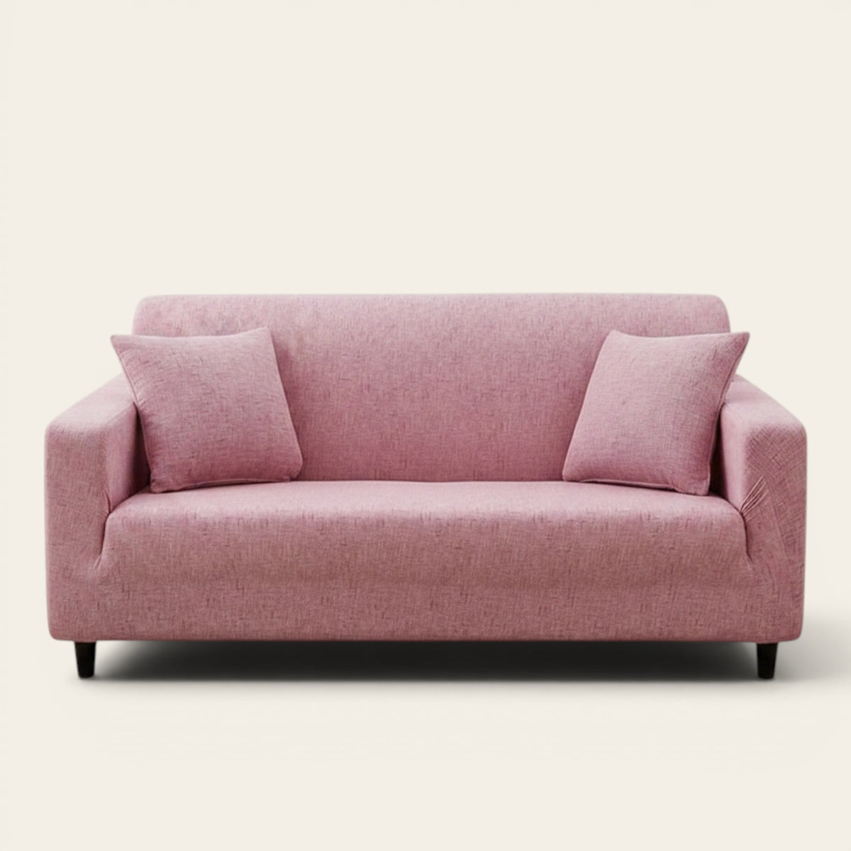 Sofa Cover – Cross Pattern – Soft Blush