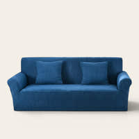 Sofa Cover – Cross Pattern – Stormy Blue