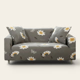 Sofa Cover – Daisy Print – Charcoal