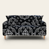 Sofa Cover – Damask Baroque – Ink Black