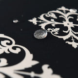 Sofa Cover – Damask Baroque – Ink Black