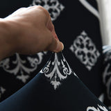 Sofa Cover – Damask Baroque – Ink Black