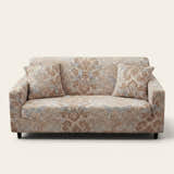 Sofa Cover – Damask – Bouclé Sand