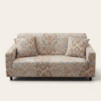 Sofa Cover – Damask – Bouclé Sand