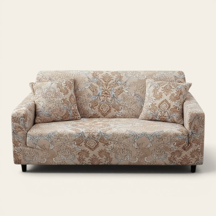 Sofa Cover – Damask – Bouclé Sand