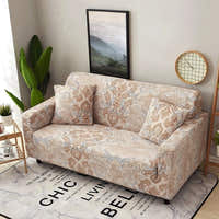 Sofa Cover – Damask – Bouclé Sand