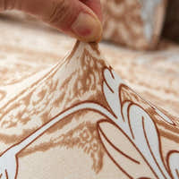 Sofa Cover – Damask – Bouclé Sand
