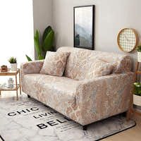 Sofa Cover – Damask – Bouclé Sand