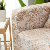Sofa Cover – Damask – Bouclé Sand